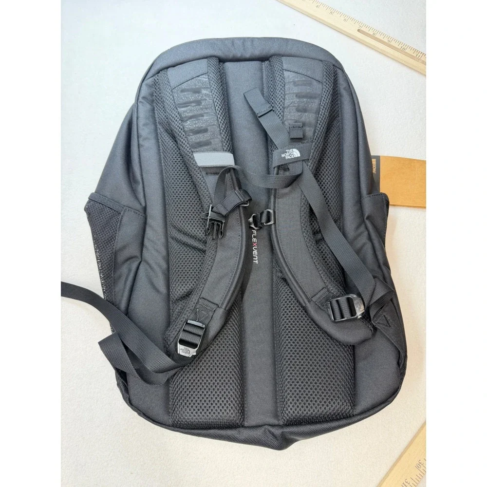 The North Face Jester Backpack Gray Black Laptop Sleeve School Travel New NWT